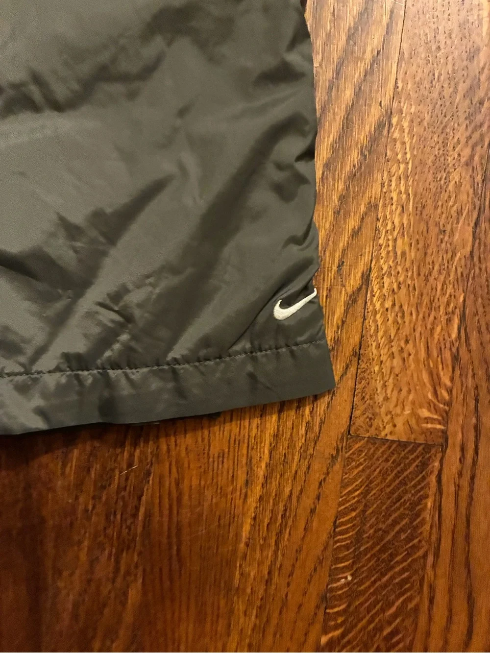 Nike Olive Track Pants with White Side Stripe
